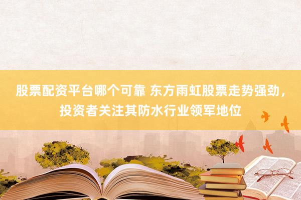 股票配资平台哪个可靠 东方雨虹股票走势强劲，投资者关注其防水行业领军地位