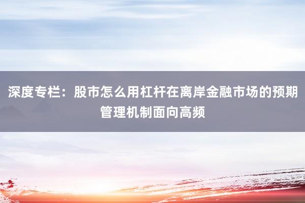 深度专栏：股市怎么用杠杆在离岸金融市场的预期管理机制面向高频