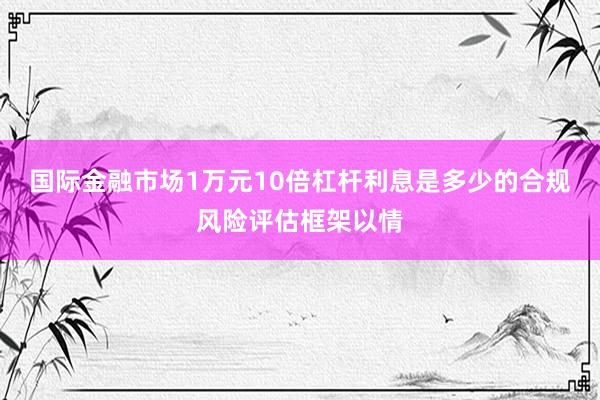国际金融市场1万元10倍杠杆利息是多少的合规风险评估框架以情
