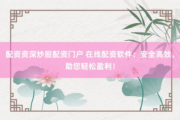 配资资深炒股配资门户 在线配资软件：安全高效，助您轻松盈利！